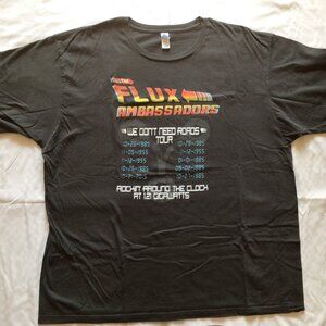 Back to the Future inspired Men's T-Shirt Flux Capacitor Size XXL